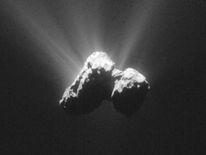 Rosetta probe image of Comet 67P/Churyumov-Gerasimenko