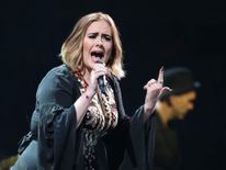 Adele at Glastonbury festival