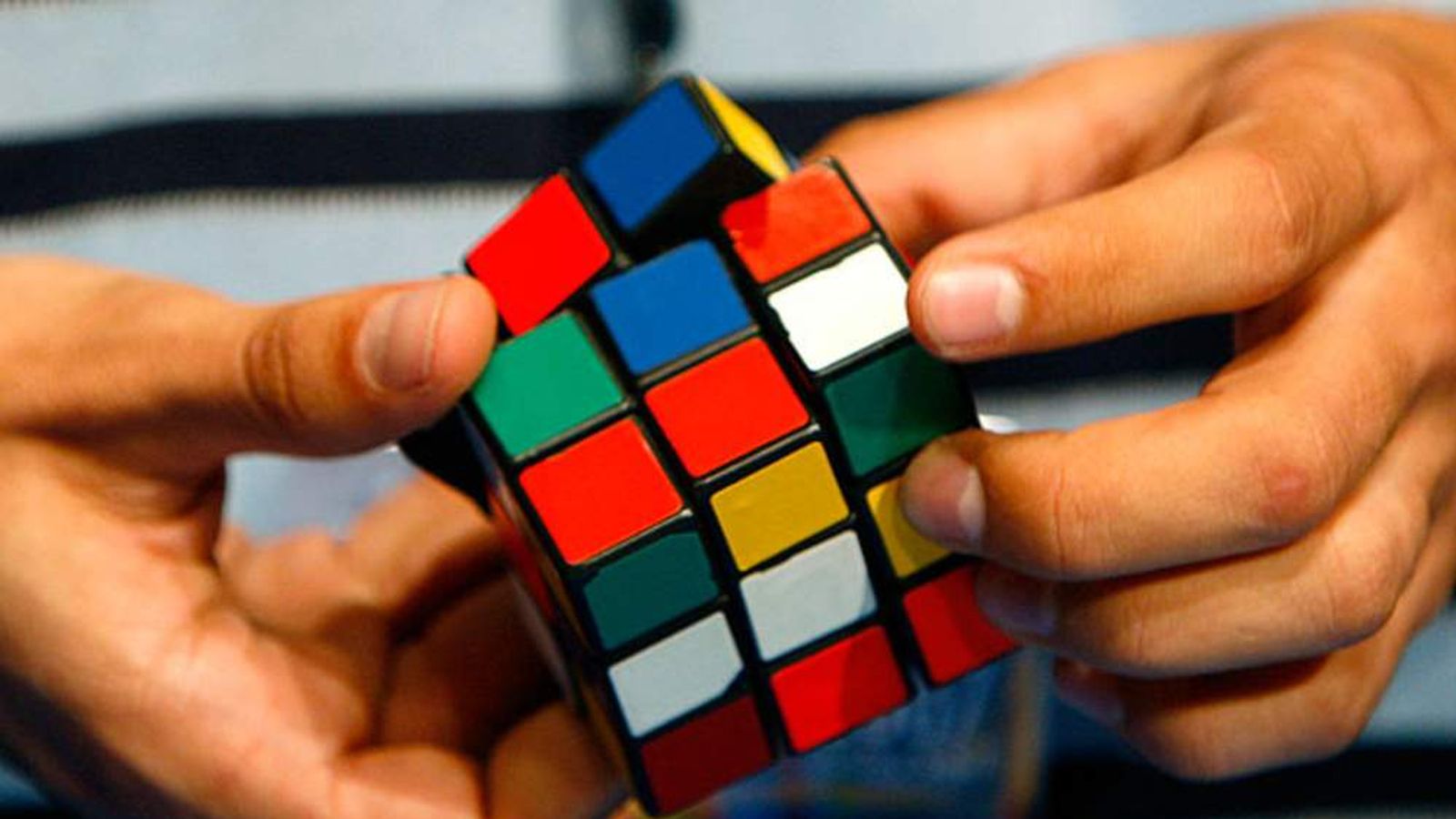 Solving rubiks cube while showering with