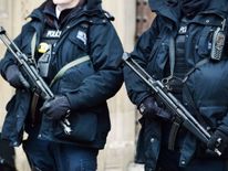 Armed police in central London. File picture