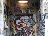 The rat murals were part of the street art on this Melbourne doorway. Pic: Meyer Eidelson