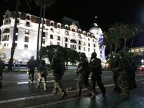 Troops on street after truck attack in Nice, France