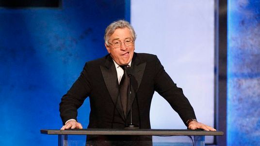 Actor Robert De Niro jokes as he speaks at the American Film Institute&#65533;s 41st Life Achievement Award Gala in Hollywood