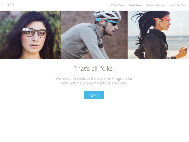 White Google Glasses Sell Out In OneOff Sale