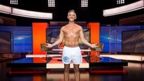 Gary Lineker presenting Match of the Day in his undies. Pic: Guy Levy/BBC/PA Wire
