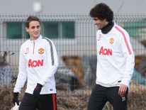 <<enter caption here>> at Aon Training Complex on January 9, 2015 in Manchester, England.