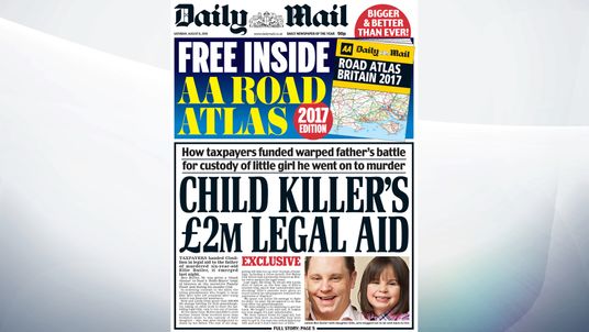 The Daily Mail reports that taxpayers funded Ben Butler's battle for custody of the little girl he went on to murder