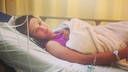 Charlie Webster in a Rio hospital after being taken ill