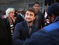 Daniel Radcliffe arrives for the Empire Live: Swiss Army Mam & Imperium double bill gala screening at Cineworld 02 Arena