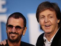 Ringo Starr and Paul McCartney at the London premiere of The Beatles: Eight Days A Week
