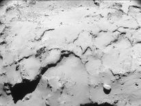 Image taken when Rosetta was 17.4 km from the centre of the nucleus of Comet 67P