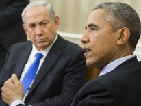 Mr Netanyahu and Mr Obama during talks in Washington DC in 2015