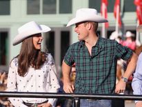 Kate and William at a rodeo on their Canada tour in 2011