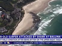 The attack happened off Lighthouse Beach. Pic: Channel 7