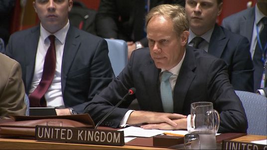 Britain&#39;s ambassador to the UN has accused Russia  of war crimes in Syria. 