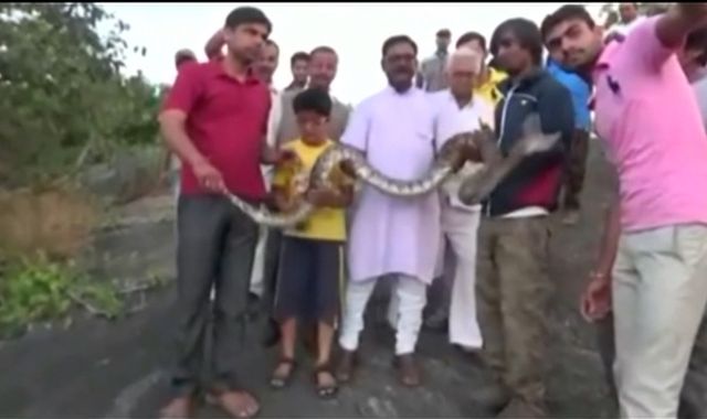 Man gets bitten by snake while trying to snap selfie in India Man gets bitten by snake while trying to snap selfie in India