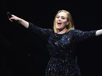 Adele performs at the Wells Fargo Center in Philadelphia, Pennsylvania