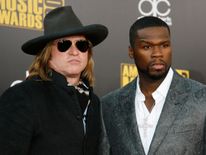 Val Kilmer and rapper 50 Cent at the 2009 American Music Awards