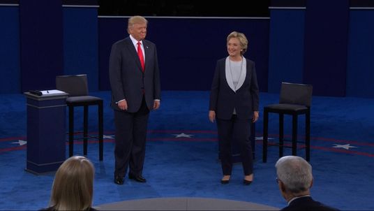 Donald Trump and Hillary Clinton enter the debate