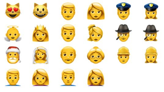 Some of the new emojis that are available with iOS 10