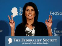Nikki Haley could be Mr Trump's first female appointment