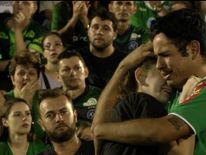 Fans of Chapecoense football club mourn