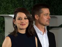 Pitt made his first public appearance with co-star Cotillard on the LA premiere of Allied
