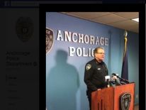 Anchorage police press conference - Police Chief Chris Tolley on incident in which officer was shot multiple times. Shooter James Dale Ritchie's gun has since been linked to several unsolved murders.