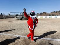 A soldier becomes Santa in Kabul, Afghanistan