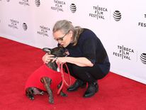 Carrie Fisher and her beloved dog Gary