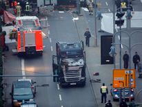 The windscreen of the lorry was caved in