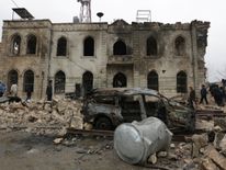 A bomb blast in Azaz, northwest Syria, claimed 43 lives on Saturday
