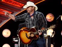 INGLEWOOD, CA - MAY 01: Recording artist Toby Keith performs during the 2016 American Country Countdown Awards
