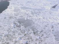The Larsen Ice Shelf in Antarctica viewed from NASA's DC-8 aircraft