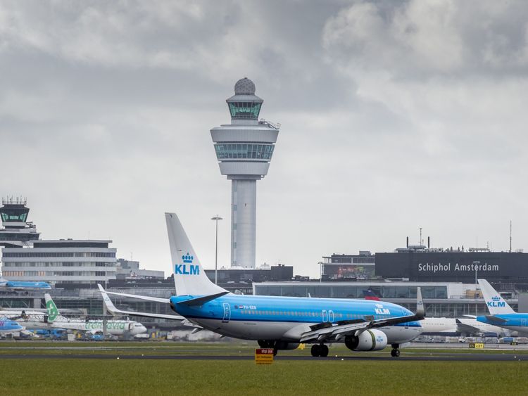 The raid was carried out at Schiphol Airport in Amsterdam