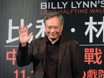 Ang Lee promotes his film &#39;Billy Lynn&#39;s Long Halftime Walk&#39; in Taipei in November 2016