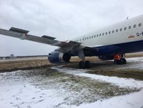 The British Airways plane. Pic: Stephen Hughes
