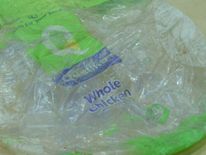 Among the items inside its stomach were bags with writing in English