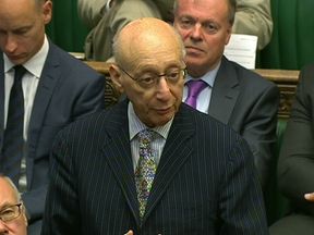 Sir Gerald Kaufman in the Commons in 2015