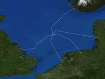 A group of European firms have announced plans to build an artificial island they say could provide power for 80 million homes. Pic: TenneT (Dutch TSO)