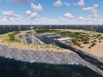 A group of European firms have announced plans to build an artificial island they say could provide power for 80 million homes. Pic: TenneT (Dutch TSO)