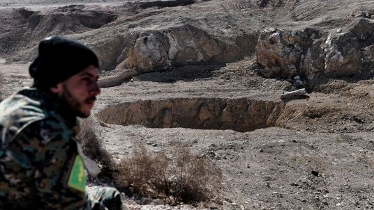 The Khasfah sinkhole near Mosul