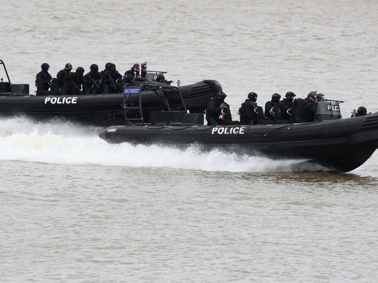 Terror exercise on Thames