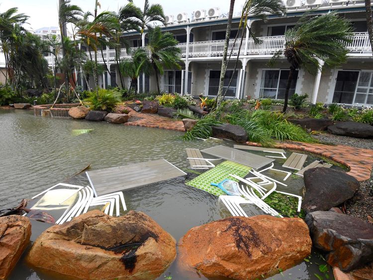 Damage at Airlie Beach