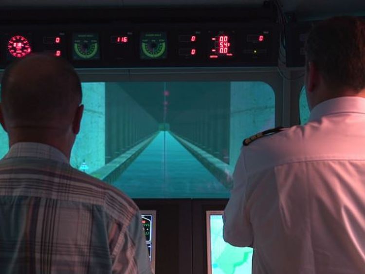 Simulated picture of entering the tunnel. What the entrance will look like. Photos by Kystverket/ Norwegian Coastal Administration