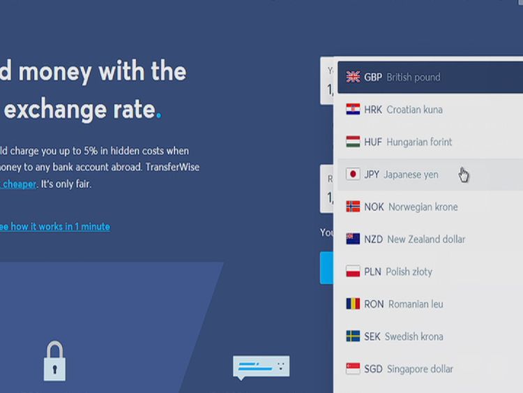 Transferwise is a London-based money transfer service
