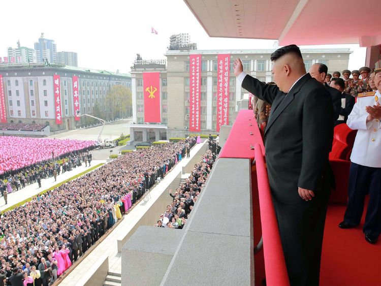 Last week, Mr Kim greeted thousands at a parade marking the 105th anniversary of the birth of late North Korean leader Kim Il-Sung