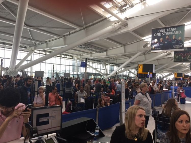 Thousands of passengers are stranded at Heathrow amid a global system outage