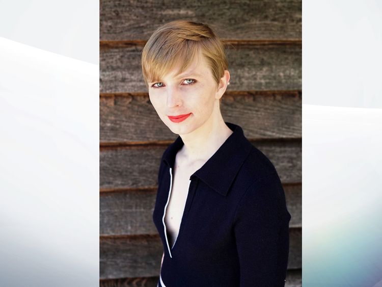 Chelsea Manning's first photo after she was released from prison. Pic: Twitter