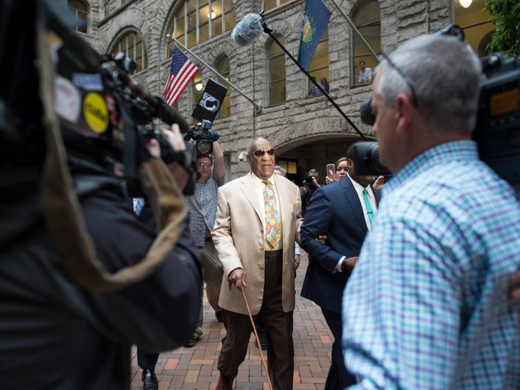 Bill Cosby arrives at court